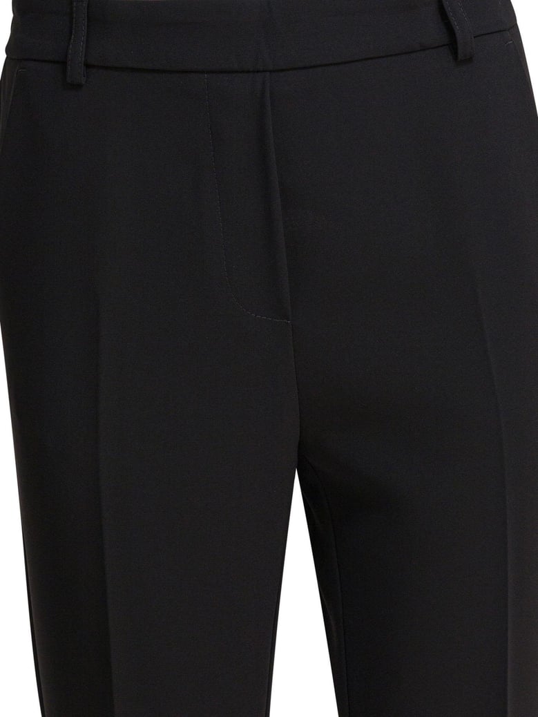 black polyester trousers by Selfnex