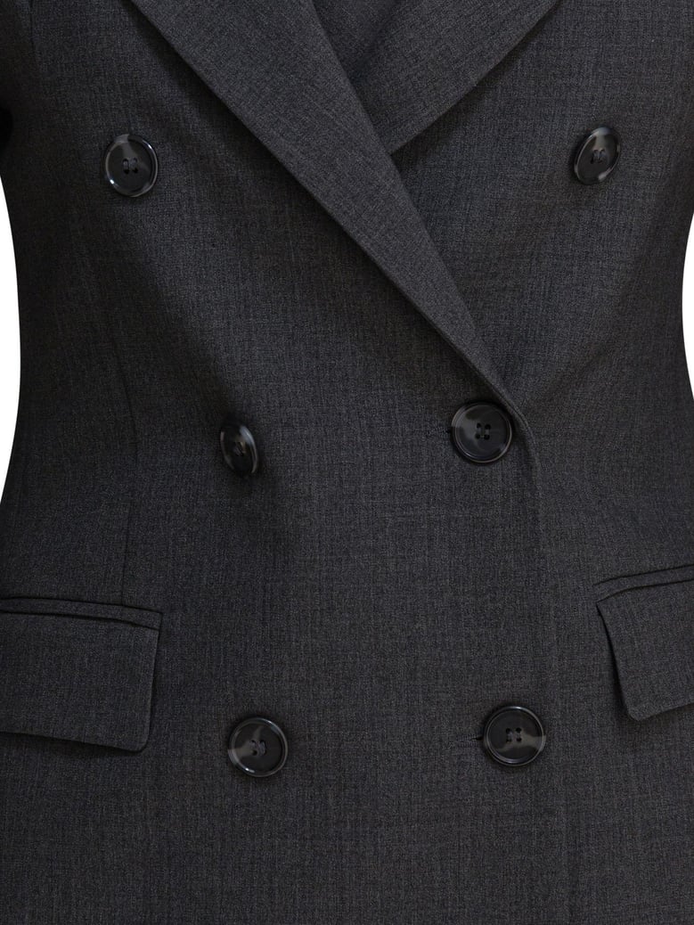 grey elastane jacket by Selfnex