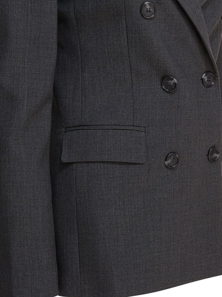 grey elastane jacket by Selfnex