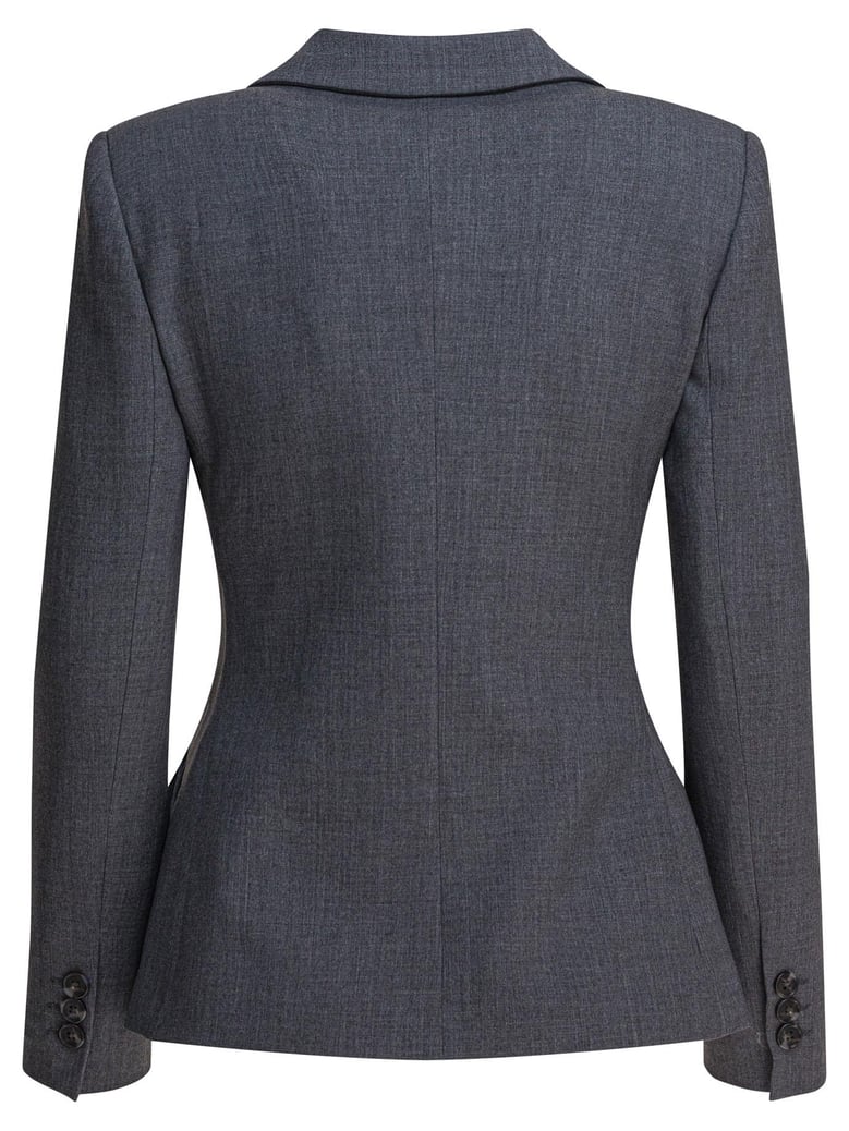 grey elastane jacket by Selfnex