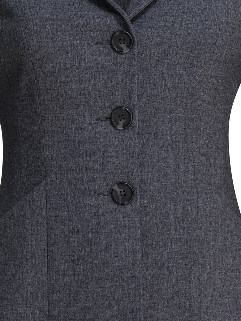 grey elastane jacket by Selfnex
