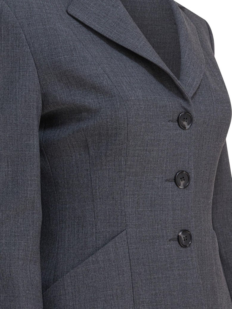grey elastane jacket by Selfnex