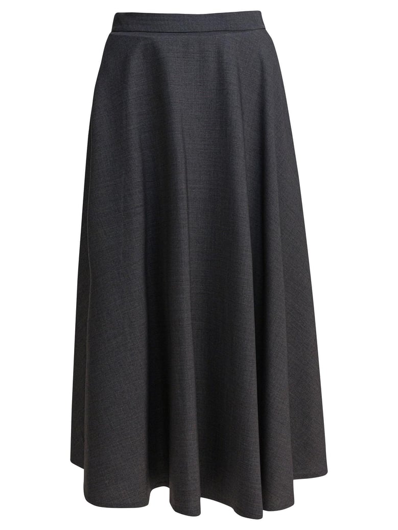 grey elastane skirt by Selfnex
