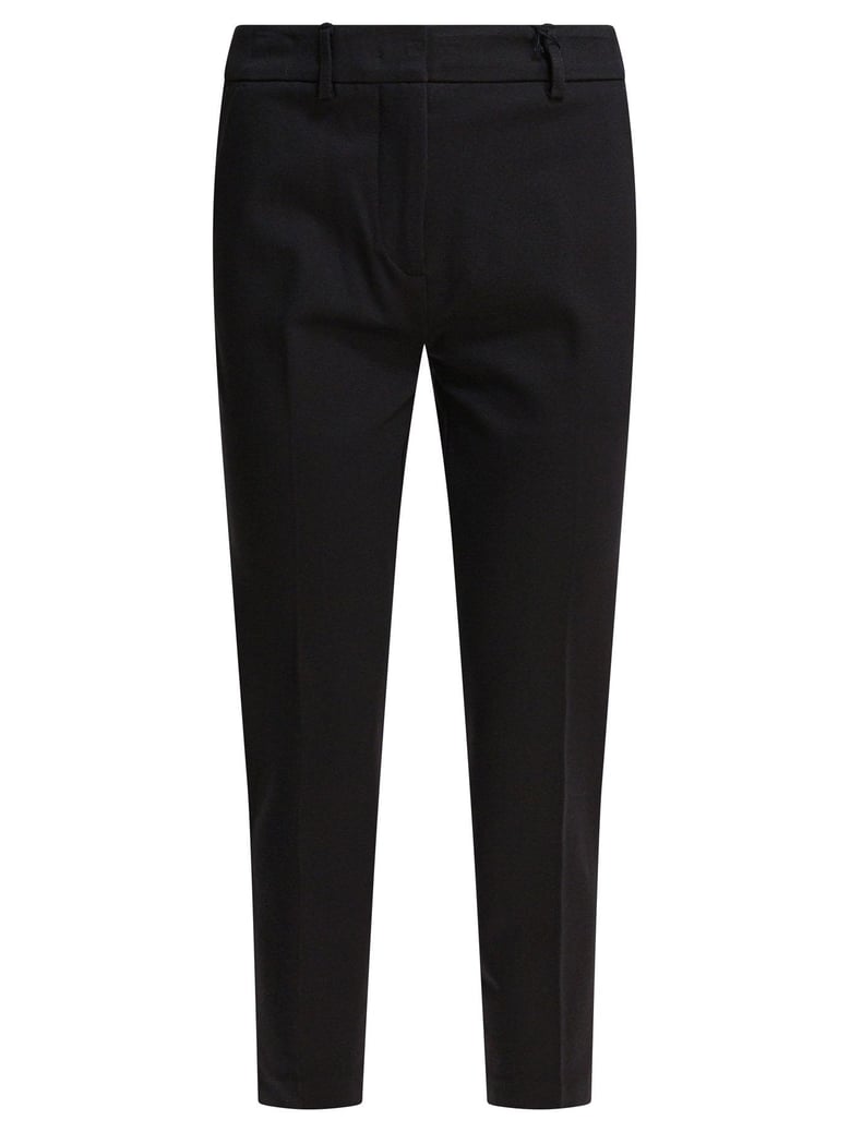 black elastane trousers by Selfnex