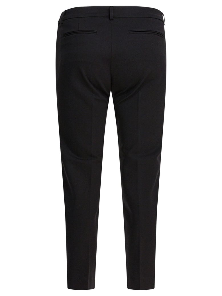 black elastane trousers by Selfnex