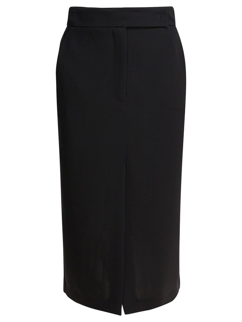 black elastane skirt by Selfnex