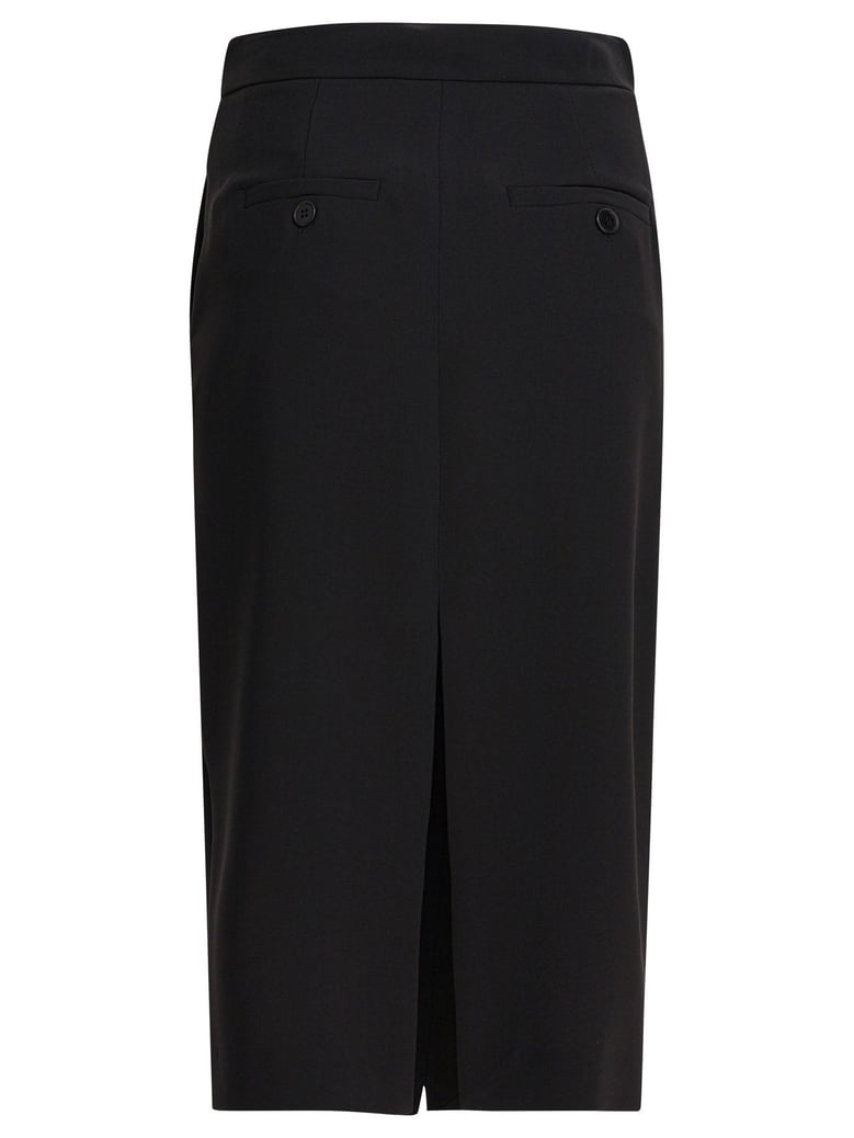 black elastane skirt by Selfnex