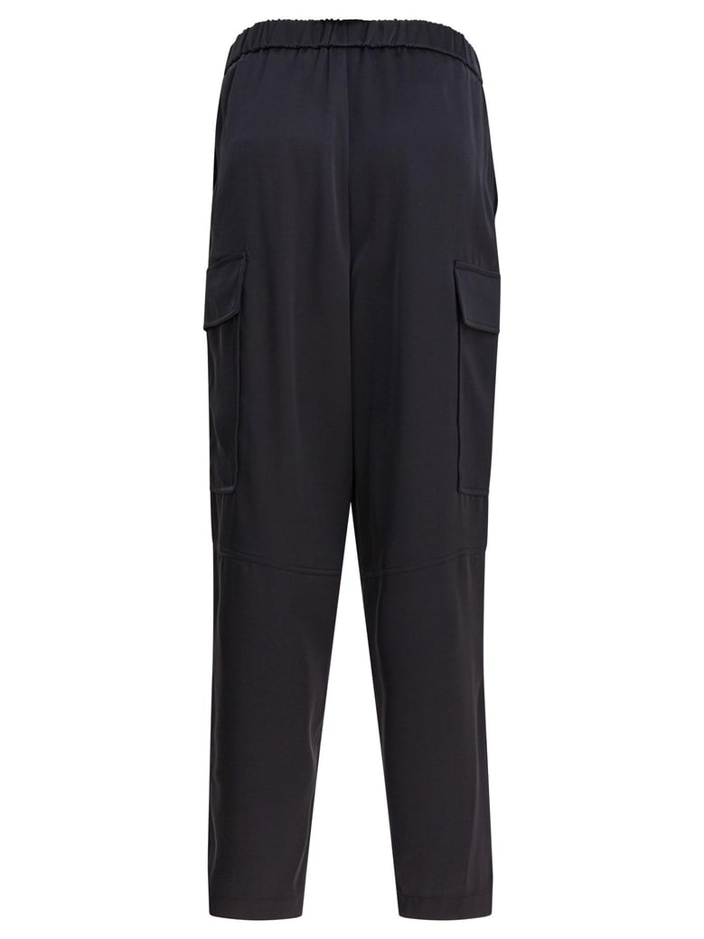 blue polyester trousers by Selfnex