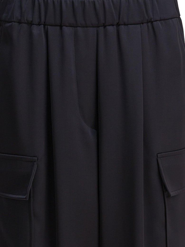 blue polyester trousers by Selfnex