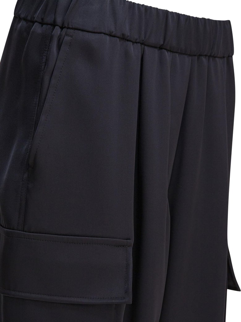 blue polyester trousers by Selfnex