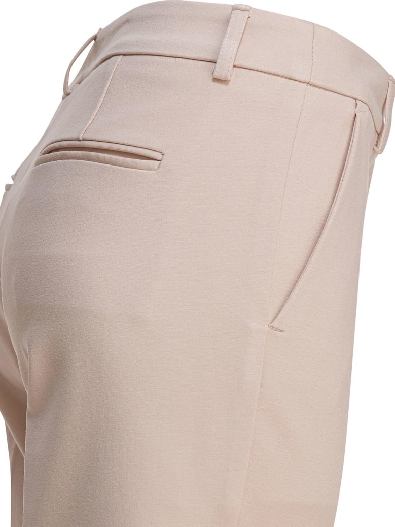 beige elastane trousers by Selfnex