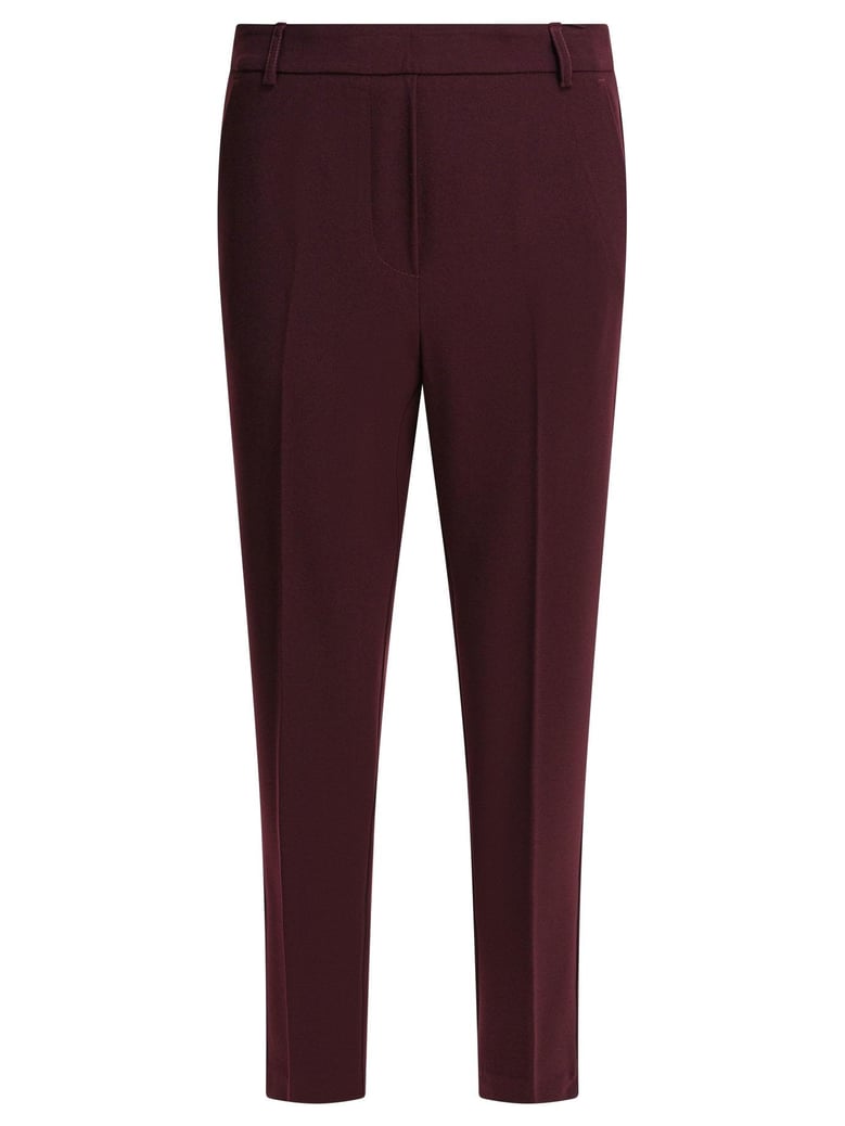 bordeaux polyester trousers by Selfnex