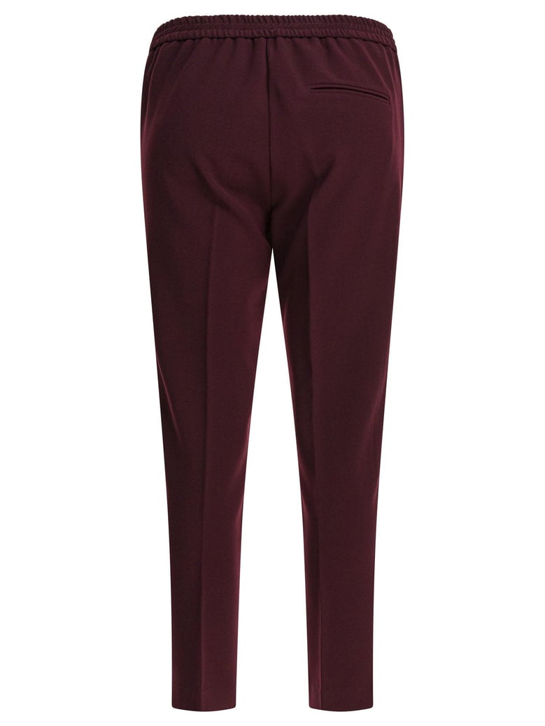 bordeaux polyester trousers by Selfnex