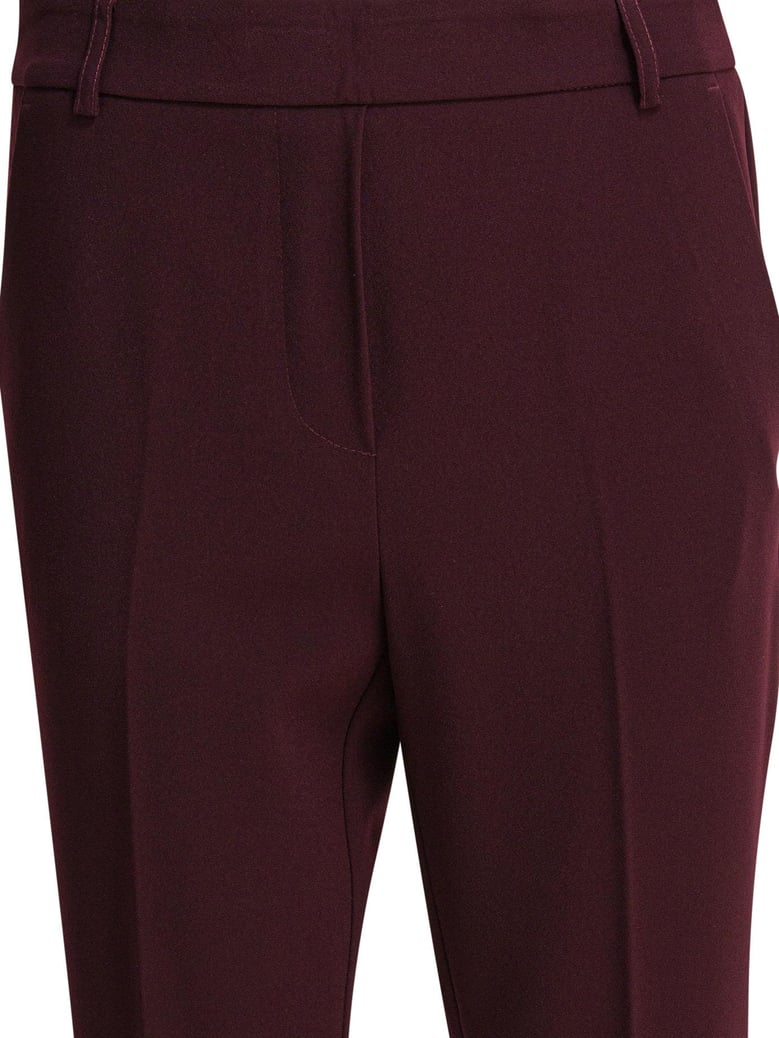 bordeaux polyester trousers by Selfnex