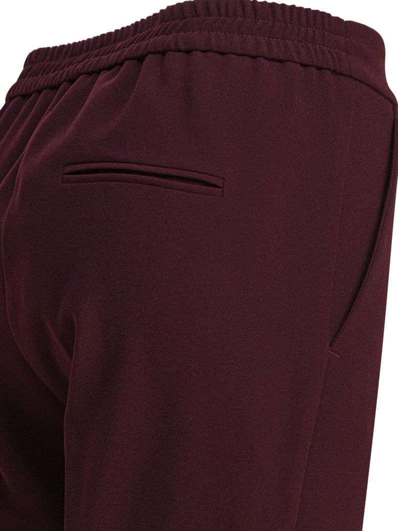 bordeaux polyester trousers by Selfnex