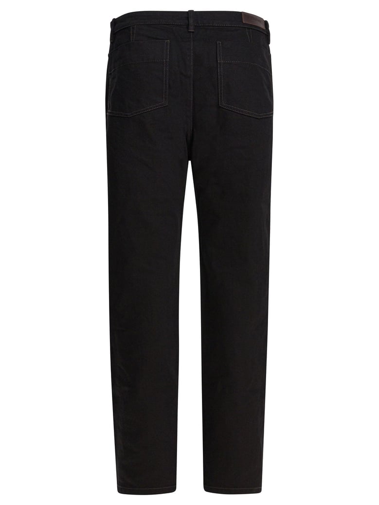black cotton jeans by Selfnex