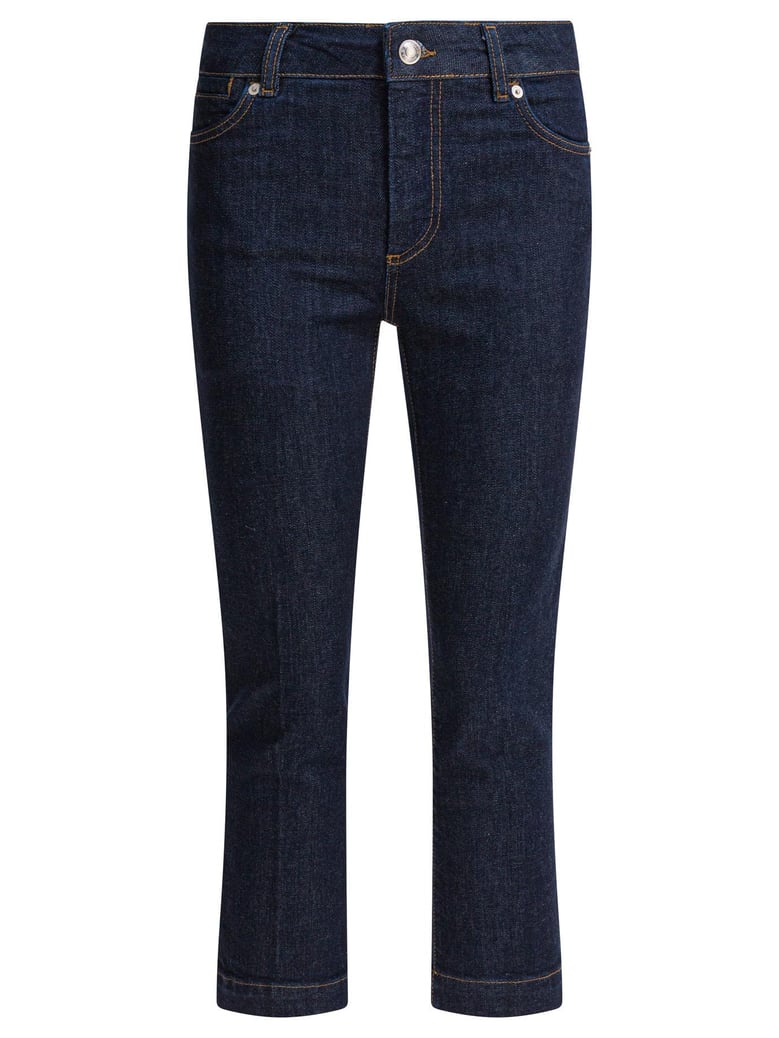 blue elastane jeans by Selfnex