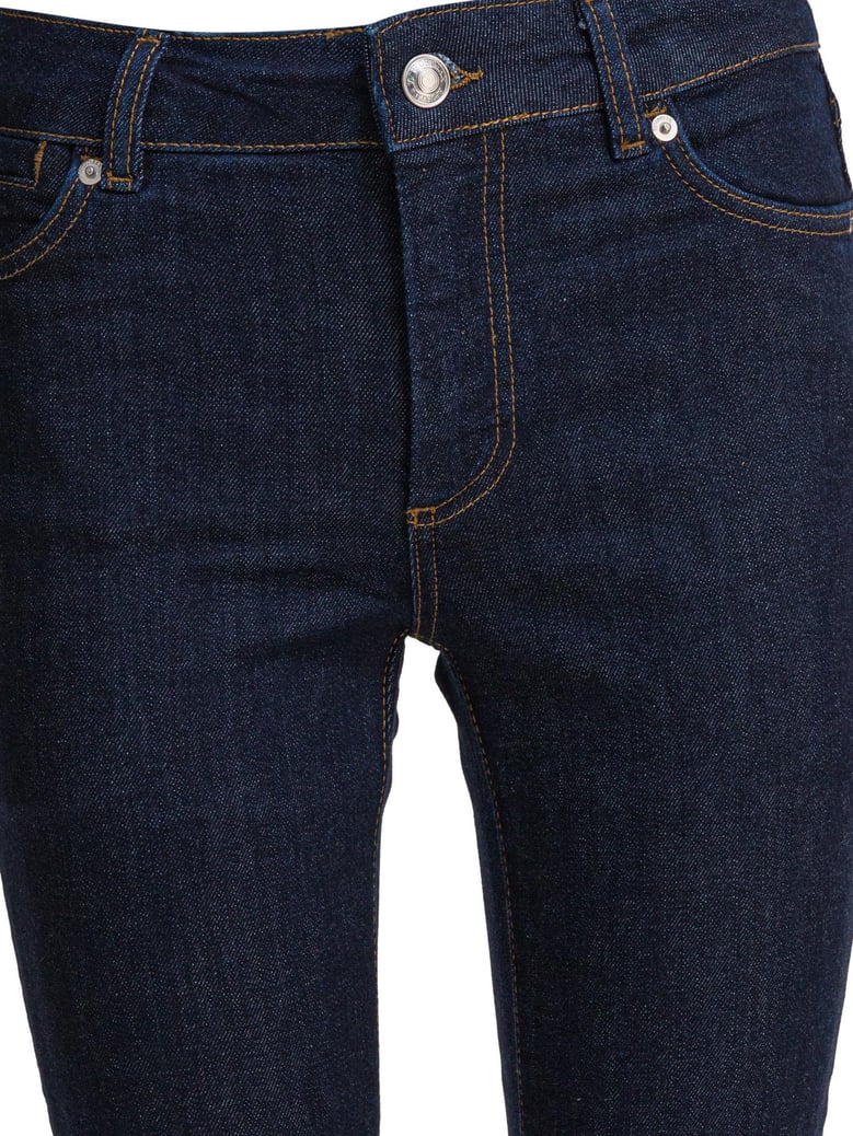 blue elastane jeans by Selfnex