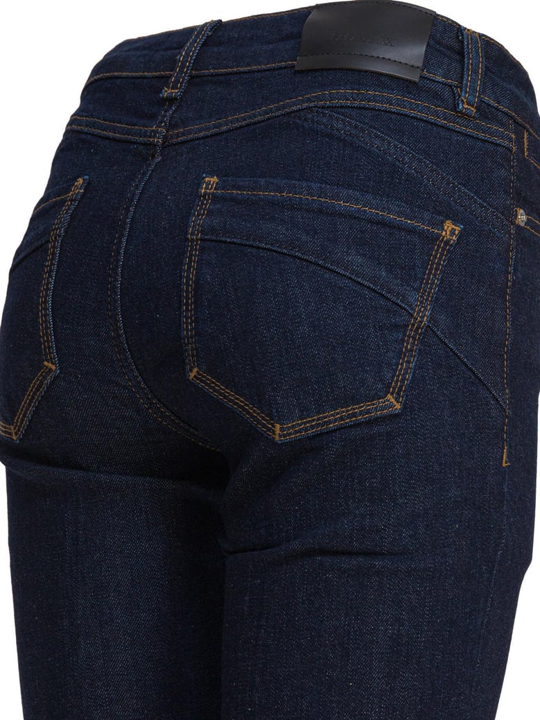 blue elastane jeans by Selfnex