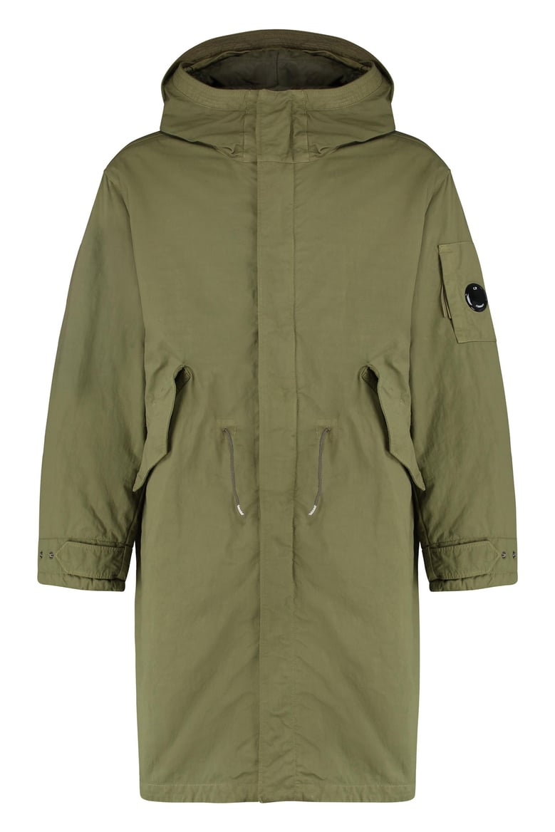 hooded cotton parka by Selfnex