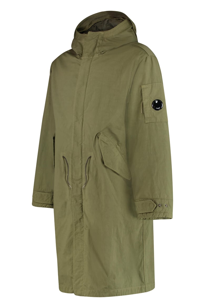hooded cotton parka by Selfnex
