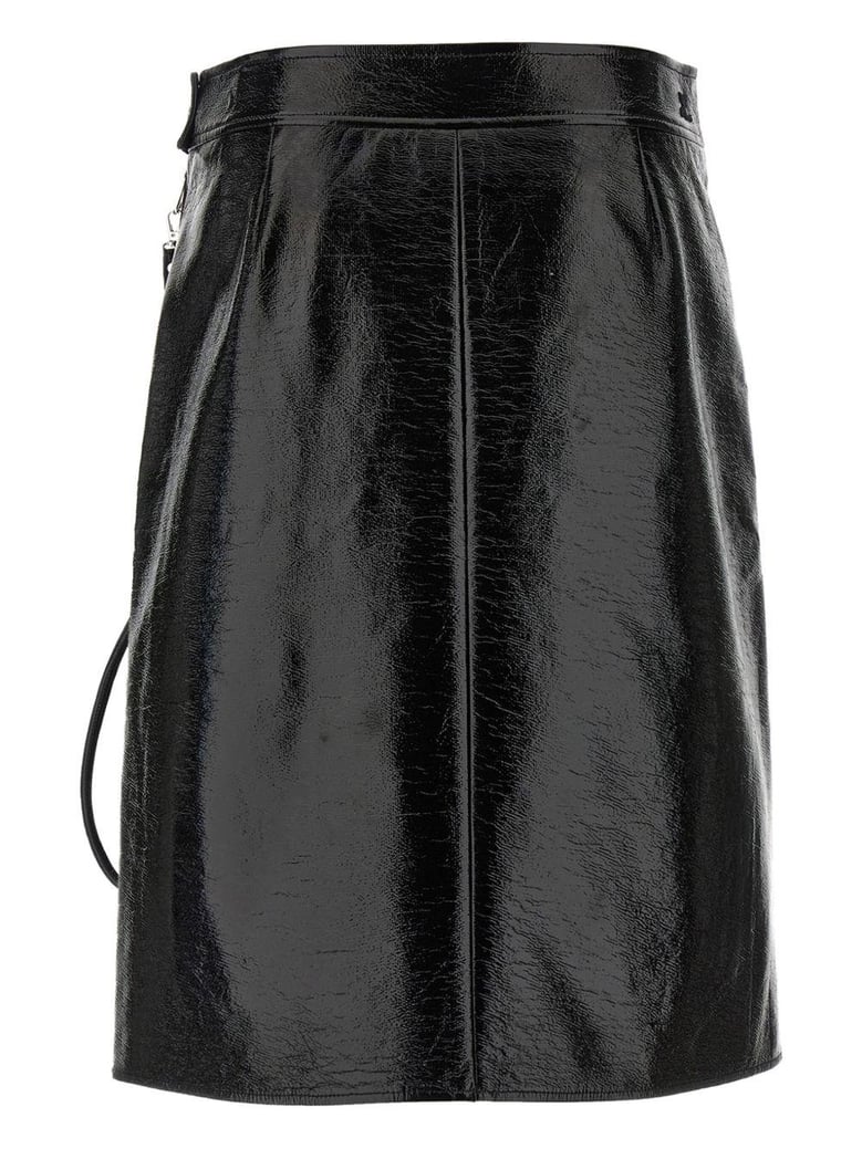 vynil midi skirt by Selfnex
