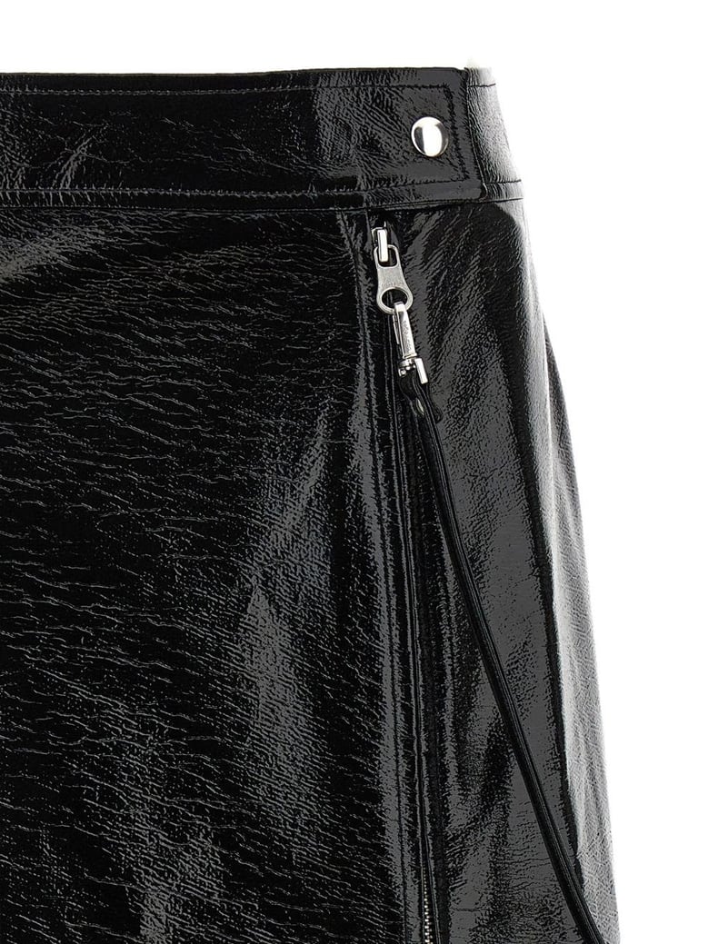 vynil midi skirt by Selfnex