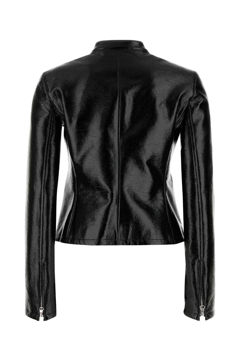vinyl biker jacket by Selfnex