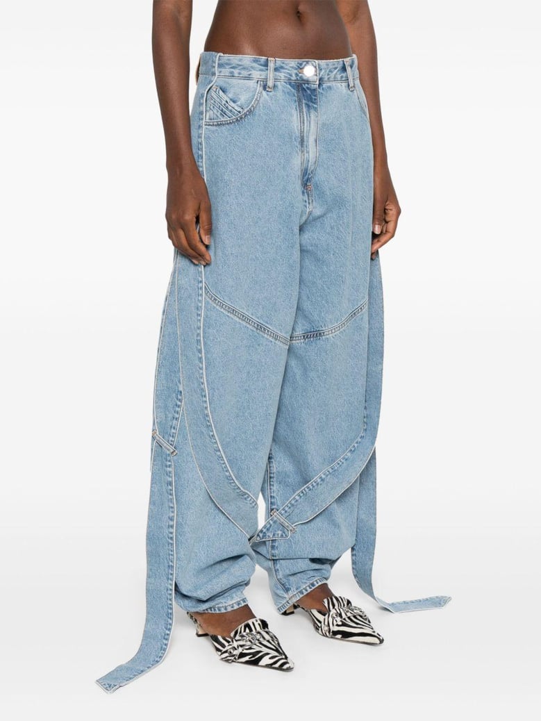 wide-leg denim jeans by Selfnex