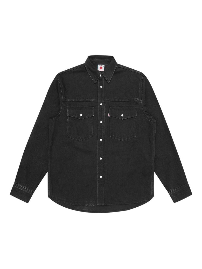 running dog denim shirt by Selfnex