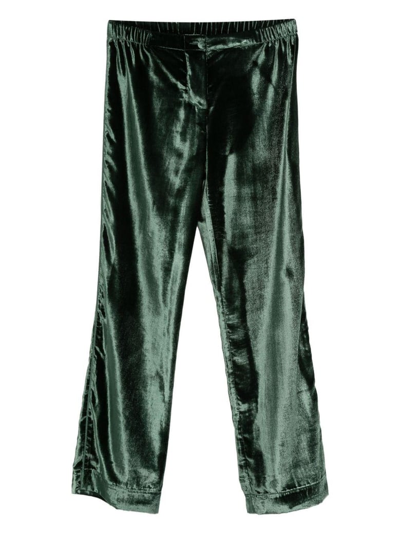 velvet high-waisted trousers by Selfnex