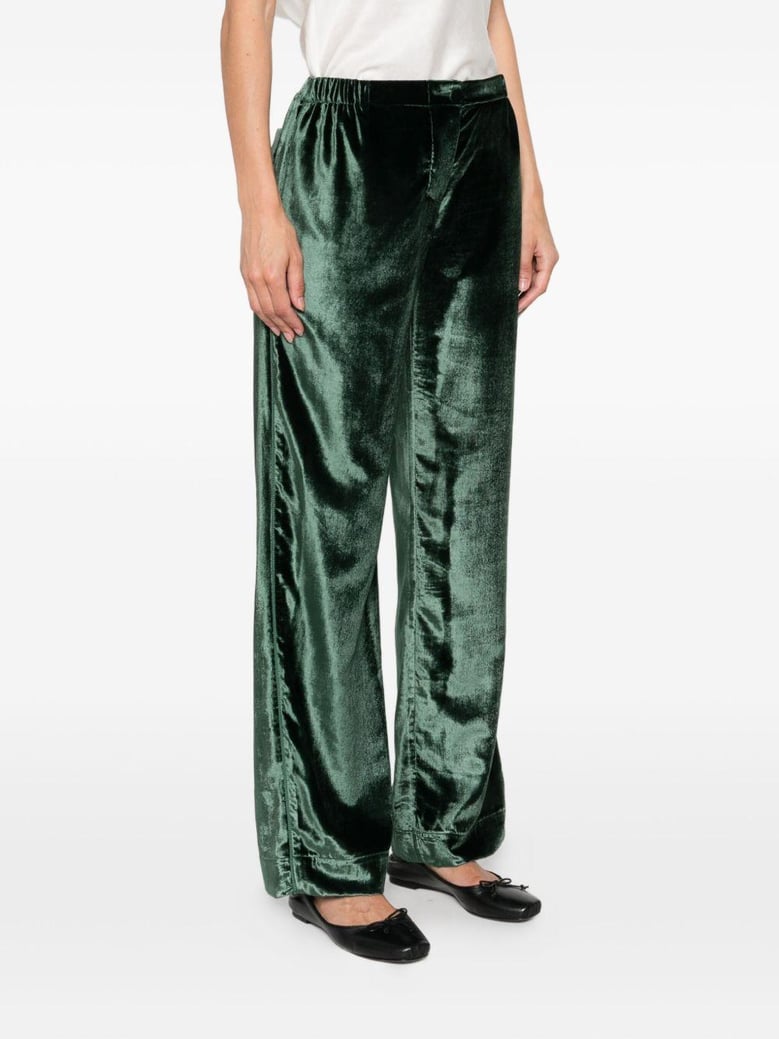 velvet high-waisted trousers by Selfnex