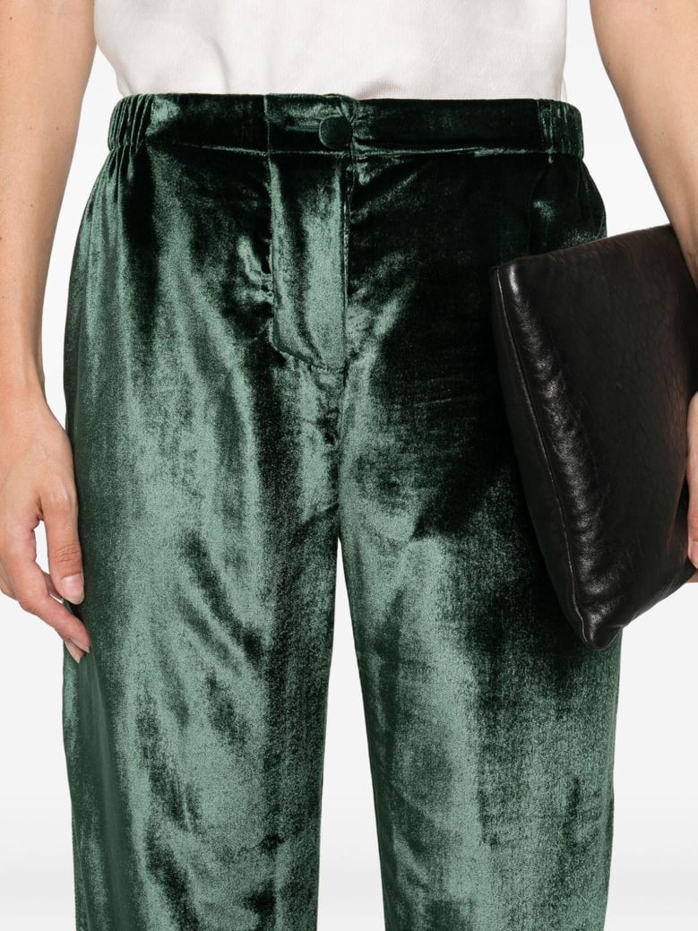 velvet high-waisted trousers by Selfnex