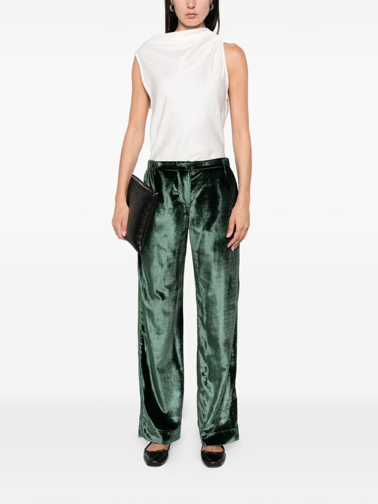 velvet high-waisted trousers by Selfnex