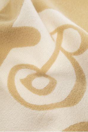 beige wool scarf by Selfnex