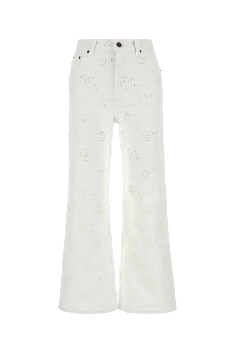 white denim jeans by Selfnex