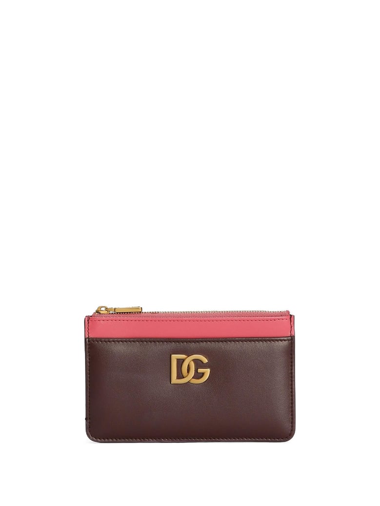 dolce & gabbana card holder in burgundy and cyclamen by Selfnex