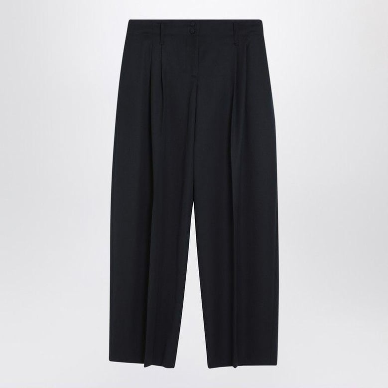 blue wool trousers by Selfnex