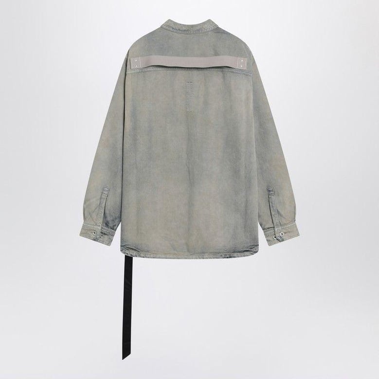 jumbo shirt in pearl vintage denim by Selfnex