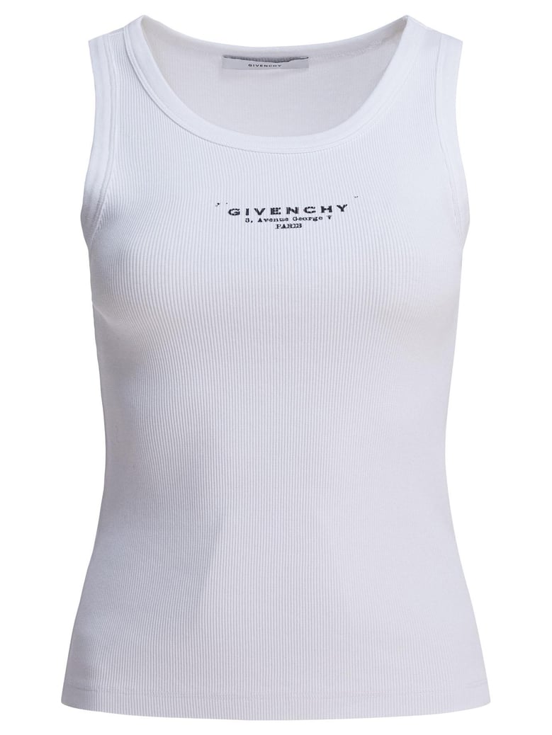 white elastane top by Selfnex