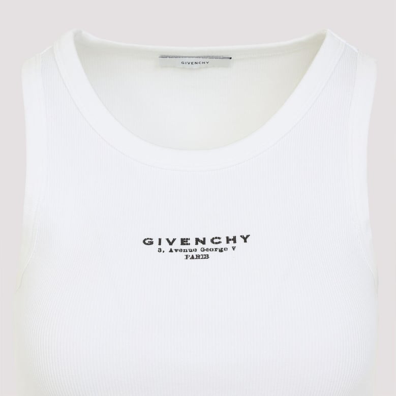 white elastane top by Selfnex