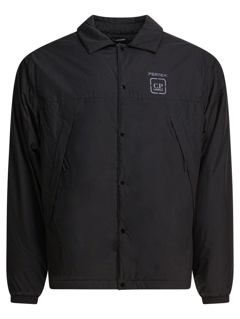 black polyamide jacket by Selfnex