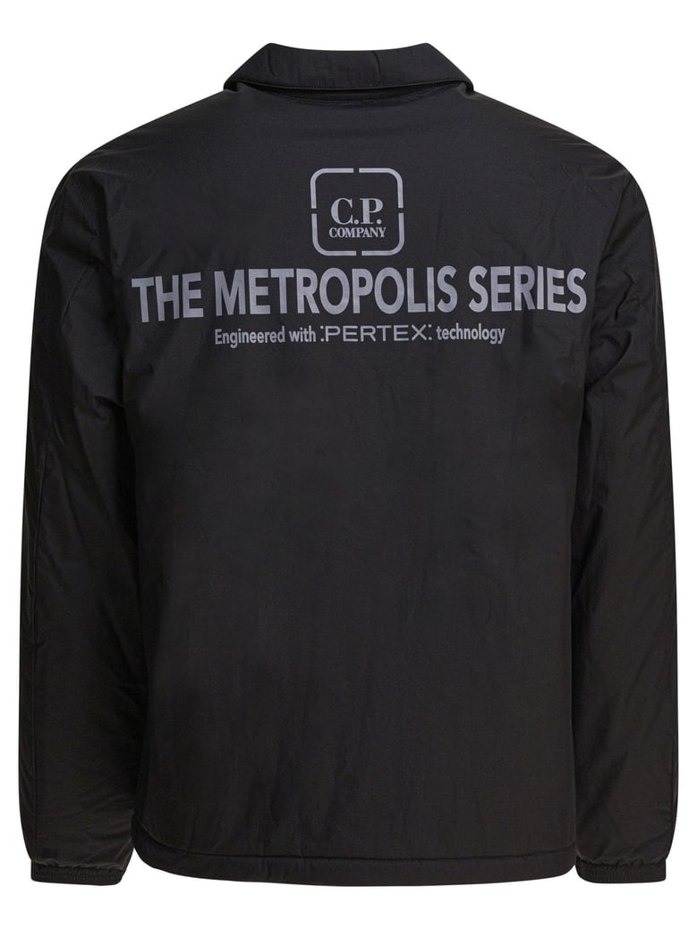 black polyamide jacket by Selfnex