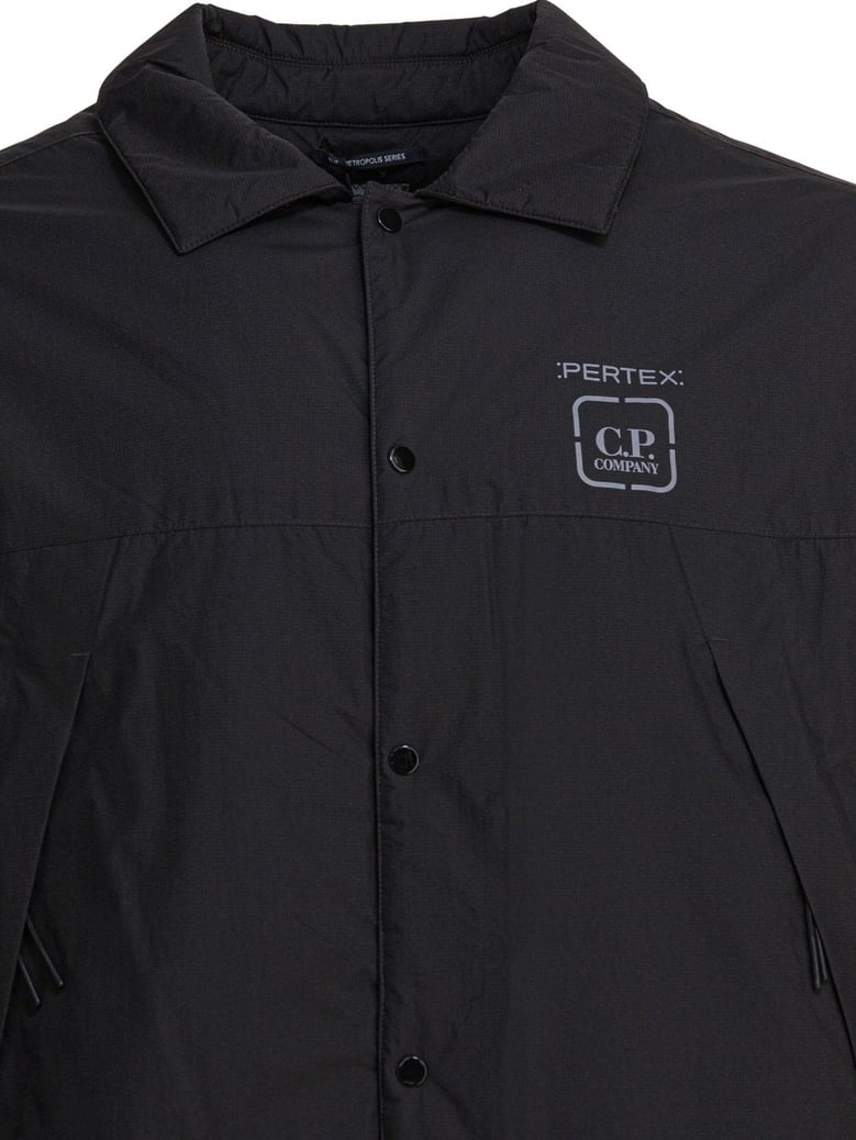 black polyamide jacket by Selfnex