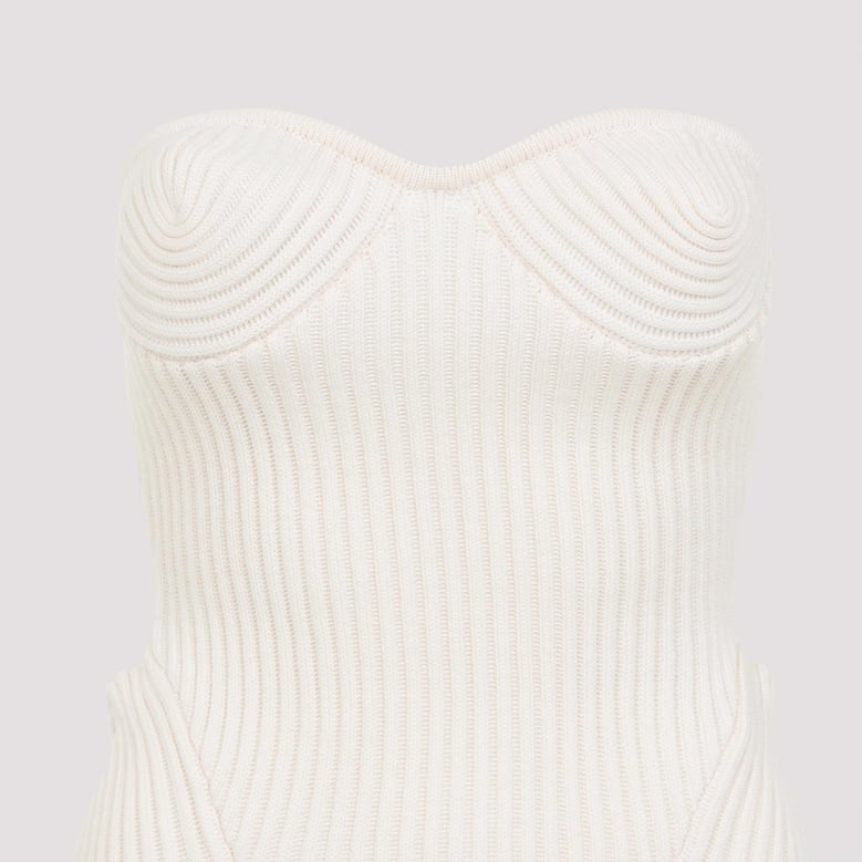 merino wool ribbed stretch corset by Selfnex