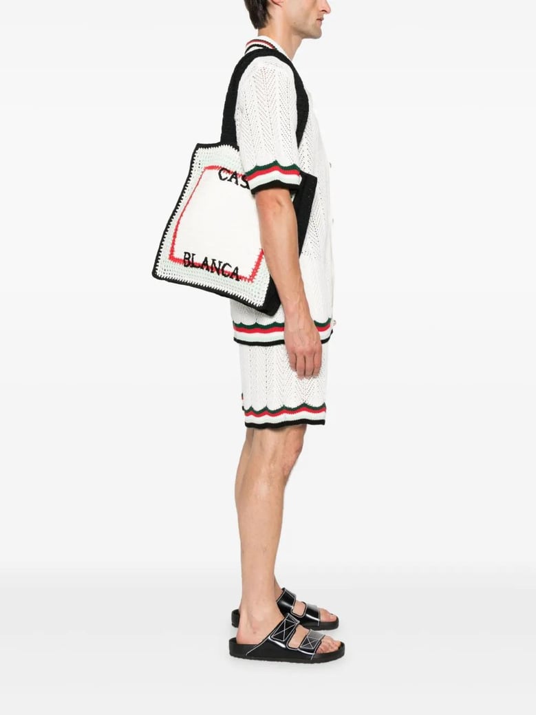 white cotton handbags by Selfnex