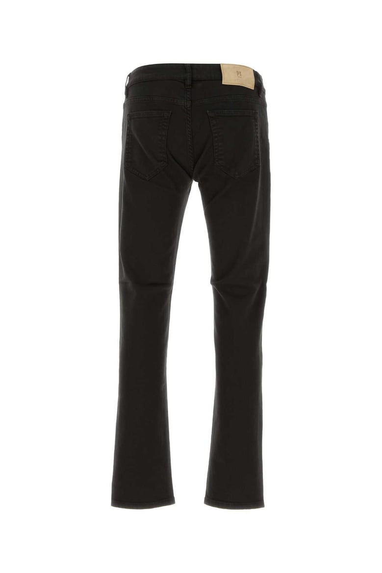 black stretch denim jeans by Selfnex