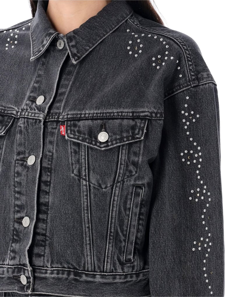shrunken 90s trucker denim jacket by Selfnex