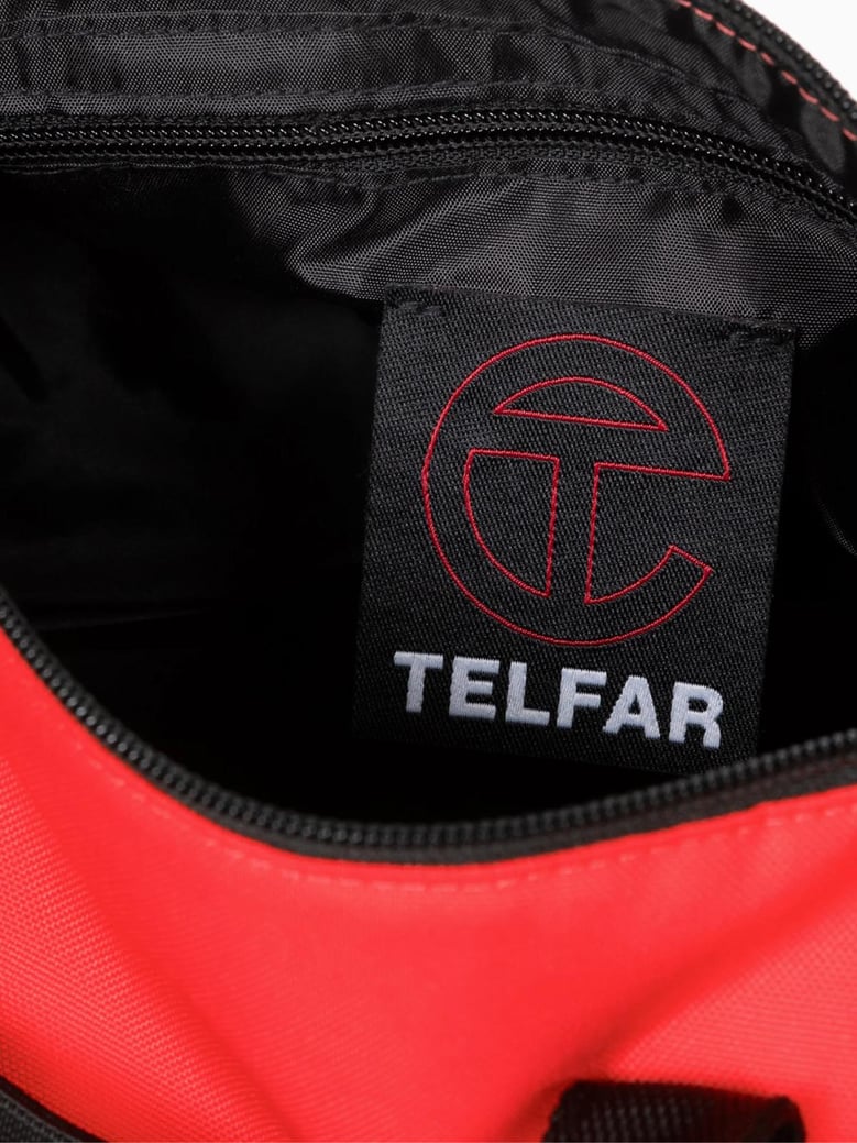 x telfar medium duffle logo patch shoulder bag by Selfnex