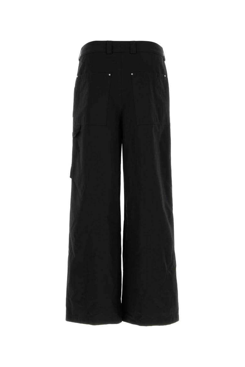 black cotton cargo pant by Selfnex